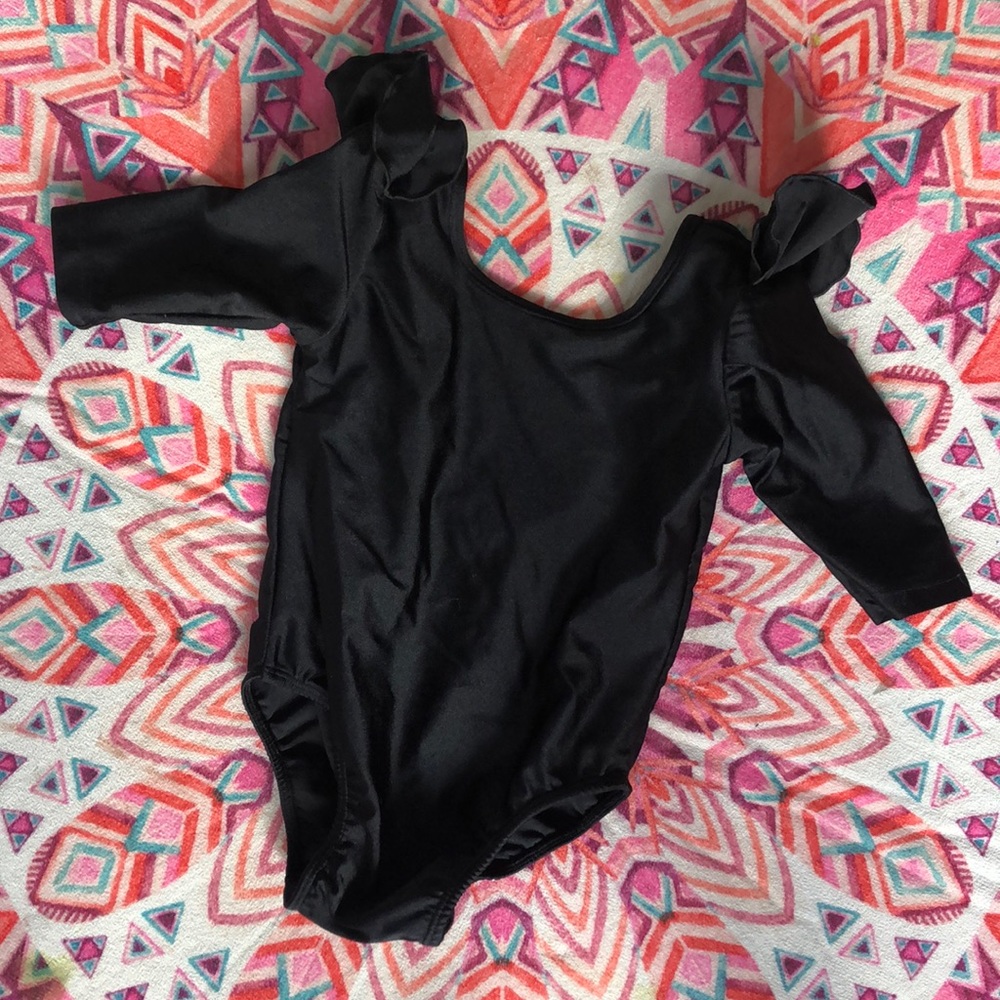 The Leotard Shop Black Shiny Leotard